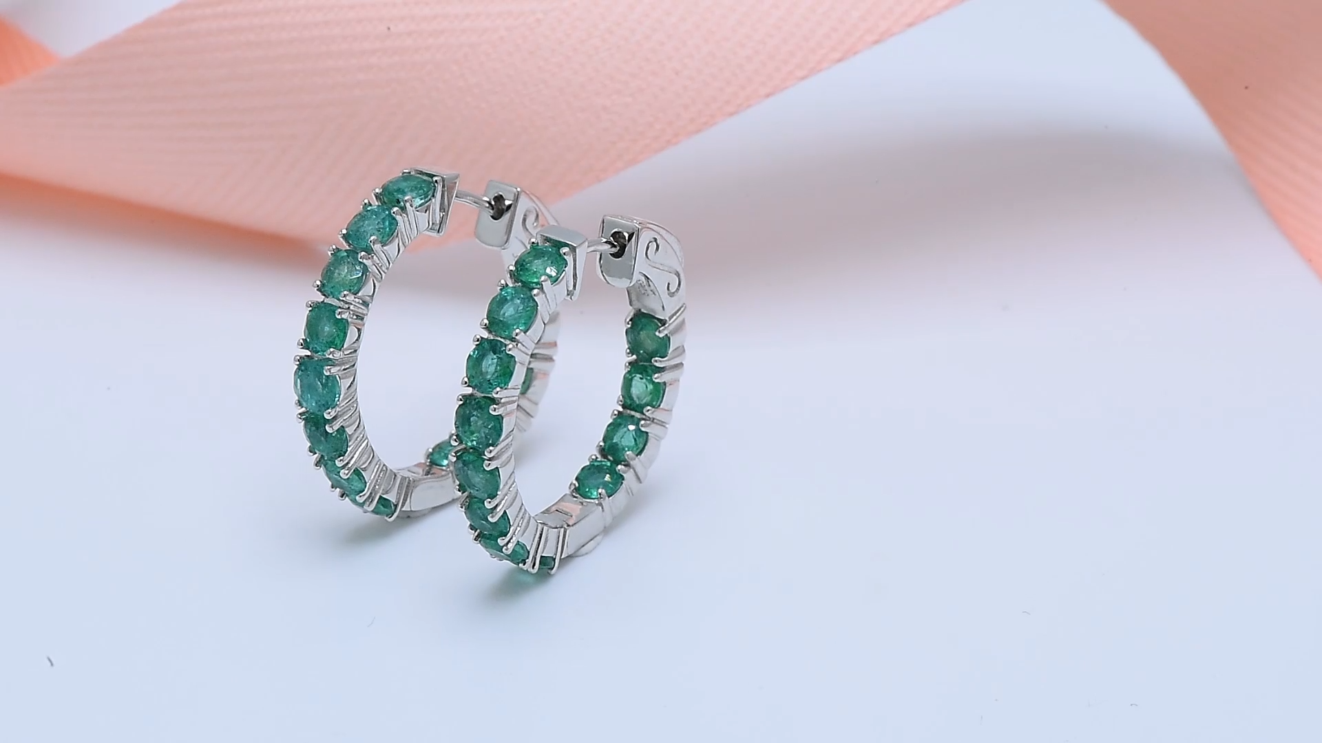 Genuine Sterling Silver 925 Clip Earring Natural Emerald Green Gemstone Women Top Quality Style Precious Jewelry Gifts