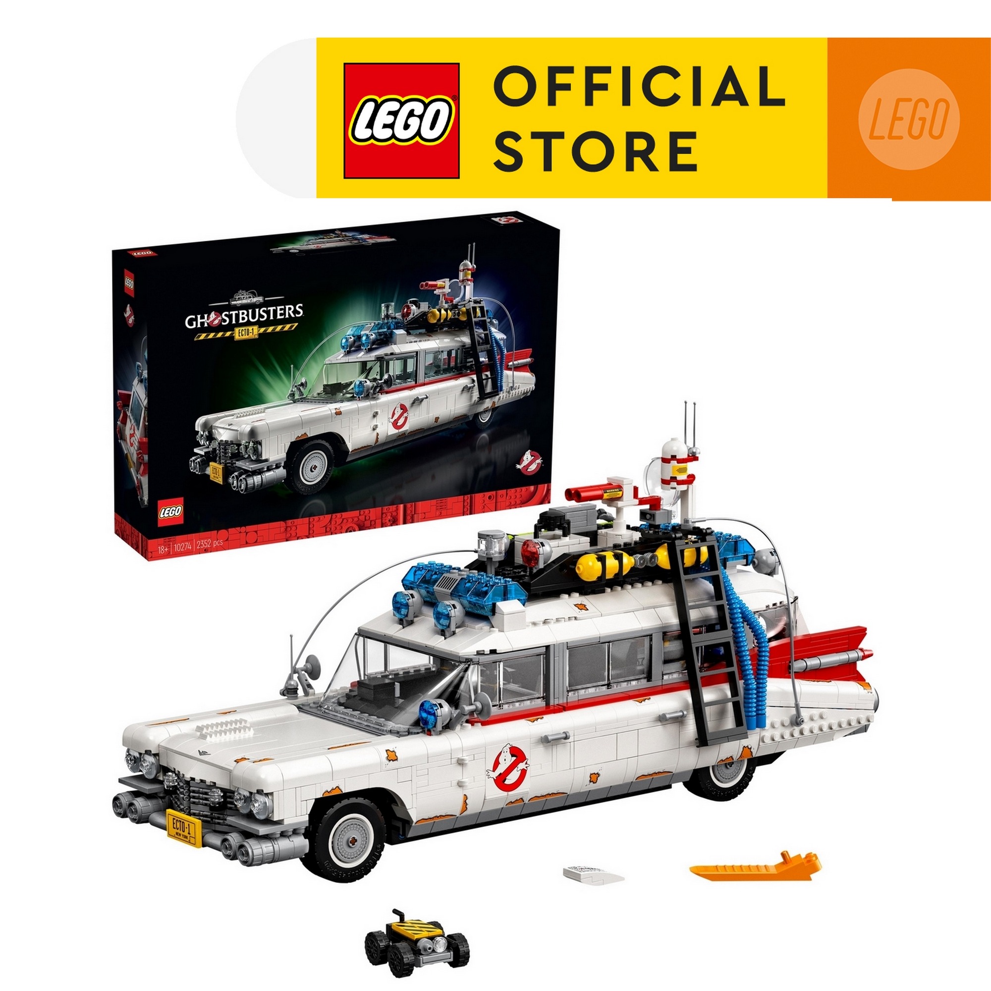 LEGO Icons Ghostbusters ECTO-1 (10274) Building Kit (2,352 Pieces) Construction Sets Building Set Building Toys Birthday Present Construction Toys